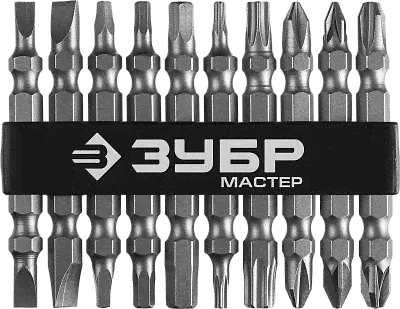 Набор ЗУБР Биты "МХ-10" Cr-V-0