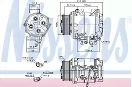 89242, Компрессор кондиционера HONDA CR-V 2.0 02-06