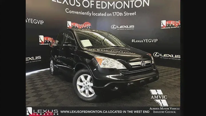 Обзор подержанной черной Honda CR-V EX-L 2008 года Lac La Biche Alberta