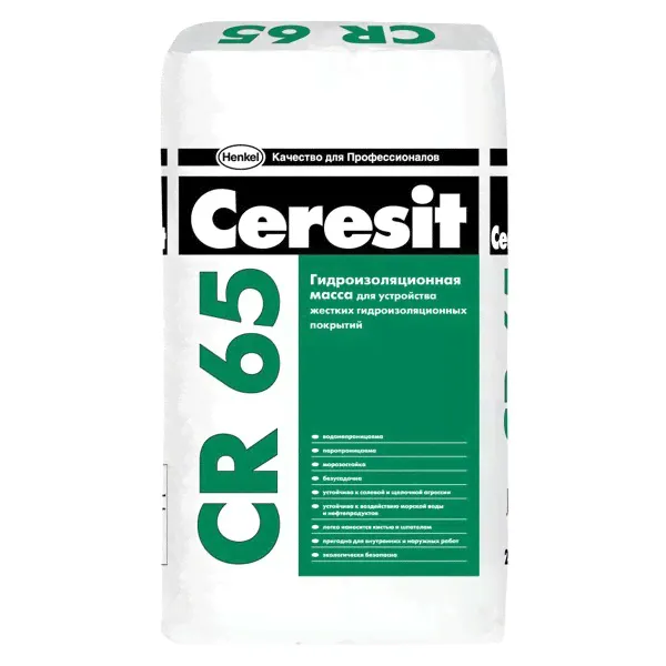 Ceresit CR 65 - цементная гидроизоляционная масса, 25кг-0
