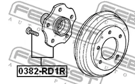FEBEST 0382-RD1R. Ступица задняя Honda CR-V I/CR-V II 95>07