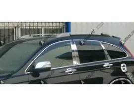 Хромированные молдинги окон Honda CR-V 3 2007-2012 (6 молдингов)