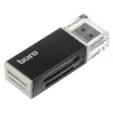 Картридер внешний Buro BU-CR-3104, черный, BU-CR-3104