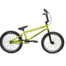 20" COMODO BMX CYCLONE, U-brake, рама: Cr-Mo, 1-ск., желто-зеленый металлик