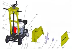 Резчик кровли бензиновый CR-146-2