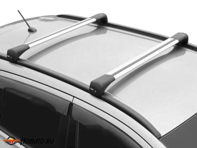 Багажник для Honda CR-V 3 2007-2012 | на штатные низкие рейлинги в штатные места | LUX Bridge