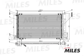 Радиатор кондиционера HONDA CR-V 2.0/2.4 (02-)