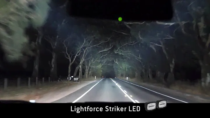Lightforce Striker LEDs Beam Pattern and Performance Demonstration