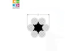 403930800 CR-3-250-P, 6x19+PVC, DIN 3060 Alutech Трос (м)