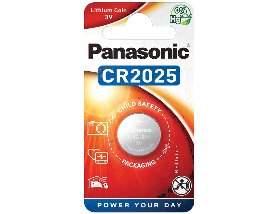 Panasonic Батарейка CR 2025 EP Japan 1шт/бл-0