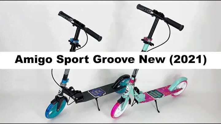 Самокат двухколесный Amigo Sport Groove  New 2021 | Детский самокат со светящимся колесам и
