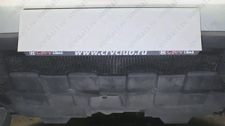 Защита радиатора HONDA CR-V III (рестайлинг) 2010-2012г.в. (черный) - strelka11.ru