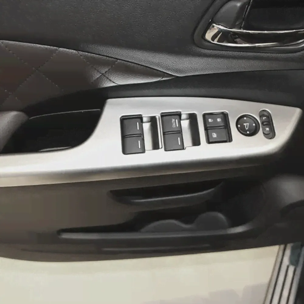 Хромированная рамка ПЕРЕКЛЮЧАТЕЛЯ ДВЕРНОГО ОКНА, накладка ДЛЯ HONDA CR-V 2012-2016-0
