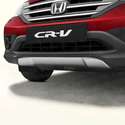 Накладка защитная переднего бампера CR-V 2012-, пластик, серебро-0