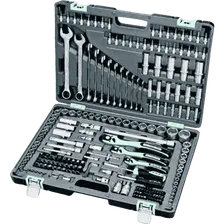 Набор инструмента STELS 1/4", 3/8", 1/2", Cr-V, S2, 216 пр