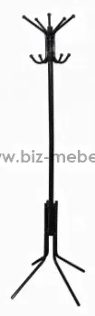 Вешалка напольная Бюрократ CR-002/BLACK черный-0