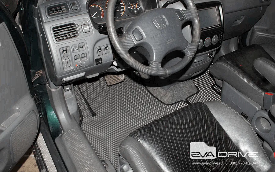 Коврики в салон автомобилей для Honda CR-V, I поколение (RD1, для АКПП), 1996-2001
