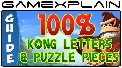 All KONG Letters and Puzzle Pieces (100%!) in Donkey Kong Country Returns 3D -  Guide & Walkthrough
