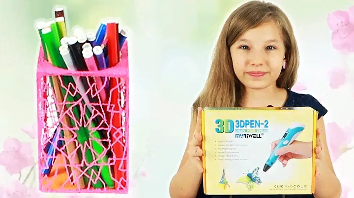 ♥ Обзор 3D-ручки MyRIWELL ♥ Рисуем 3D Ручкой подставка для ручек ♥ DIY ♥ 3D PEN DIY