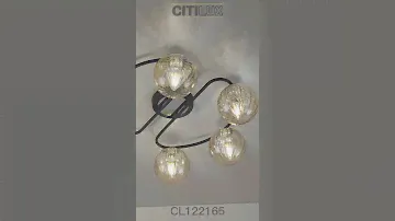 Citilux Эрни CL122165 чёрная потолочная люстра