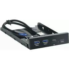 Передняя панель портов Gembird FP3.5-USB3-2A1C-CR