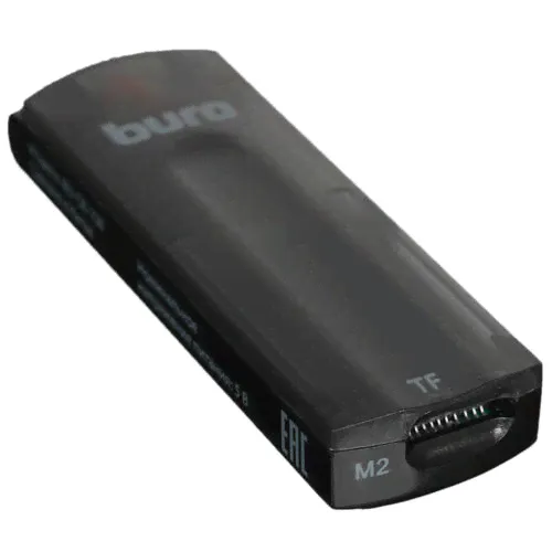 Устройство чтения карт памяти Buro BU-CR-108 черный-0