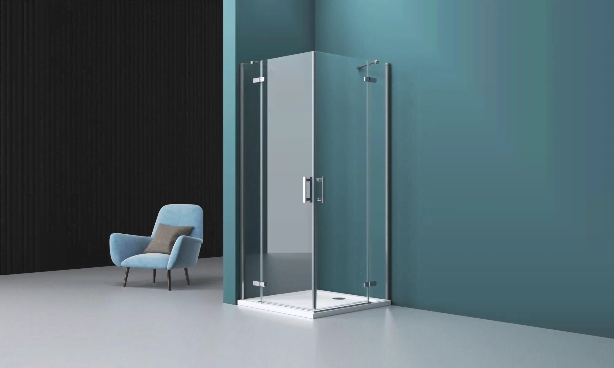 Душевой уголок BelBagno Kraft A-22 90x90 C-Cr