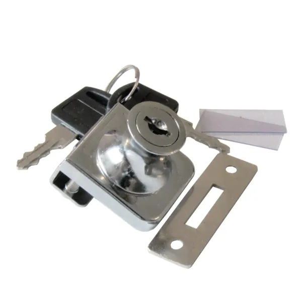 Замок LOCK.407.CR, хром 1стекло накладной