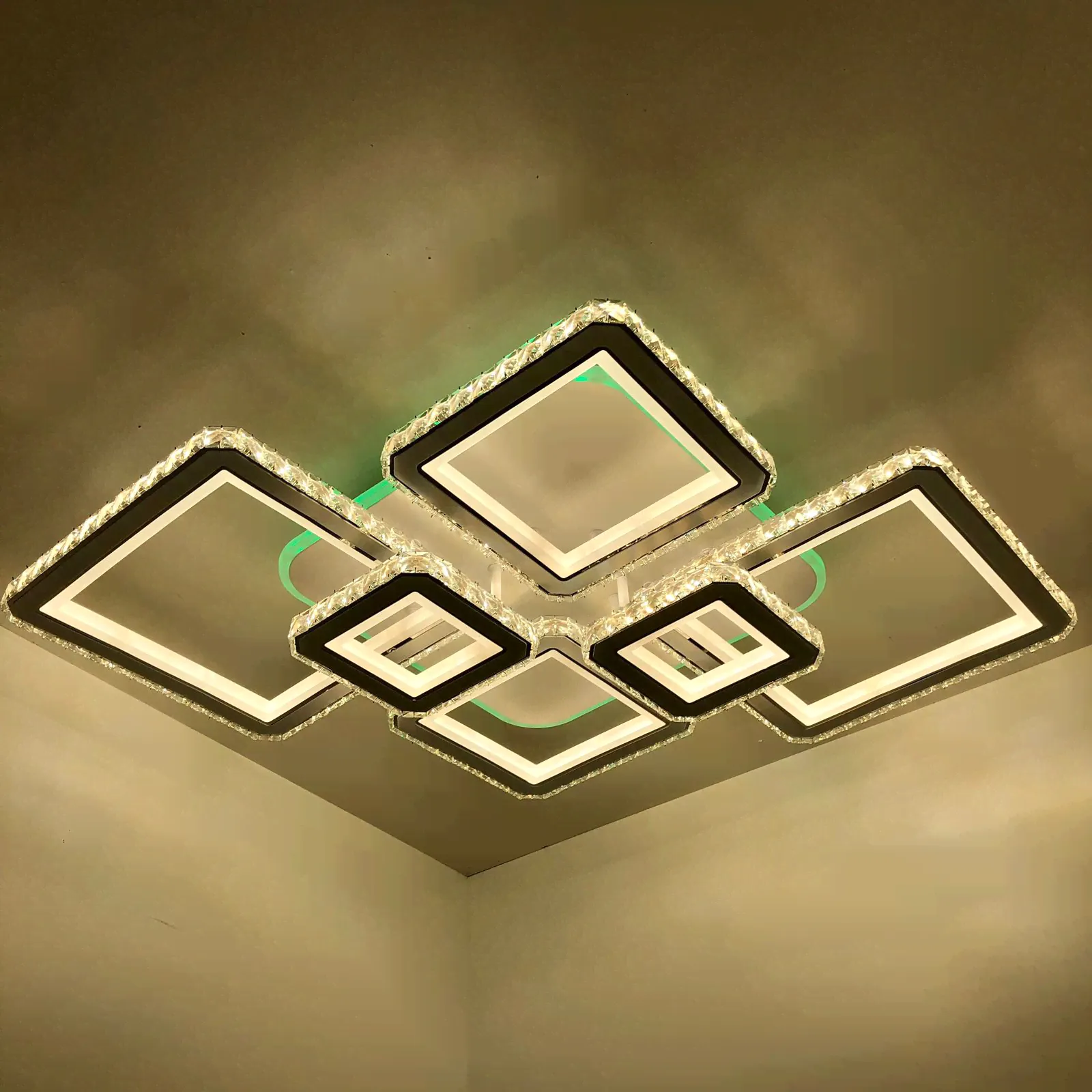 Люстра светодиодная XI3902C/6 WH+CR RGB 364W+14W-1