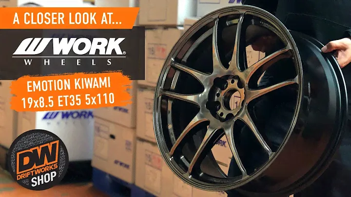 Closer Look at WORK Wheels Emotion Ultimate Kiwami 19x8.5 ET35 5x100
