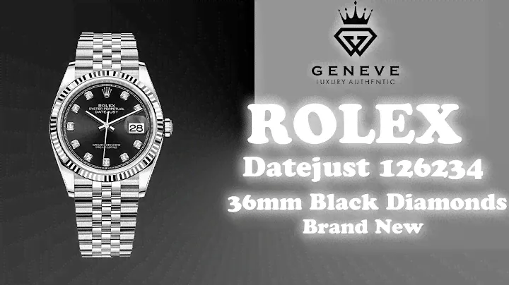 Rolex Datejust 126234 Black Diamonds 36mm Brand New