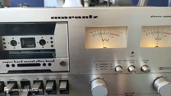 stereo cassette deck Marantz SD 1015 hi fi vintage test
