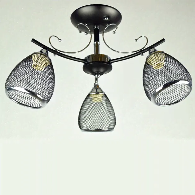 Люстра AURA S0091-3 CR+BK
