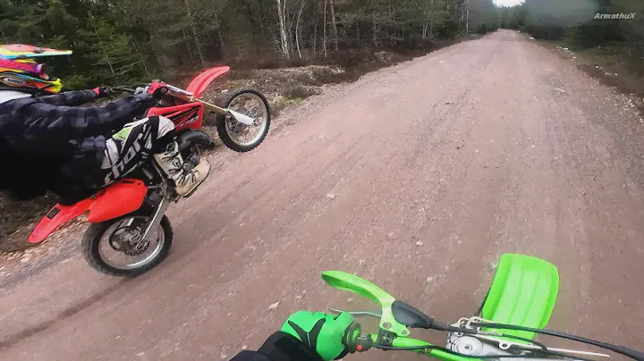 Kawasaki KX80 2-Stroke & Honda CR85 2-Stroke - Spring Trails Riding | GoPro | Raw Sound