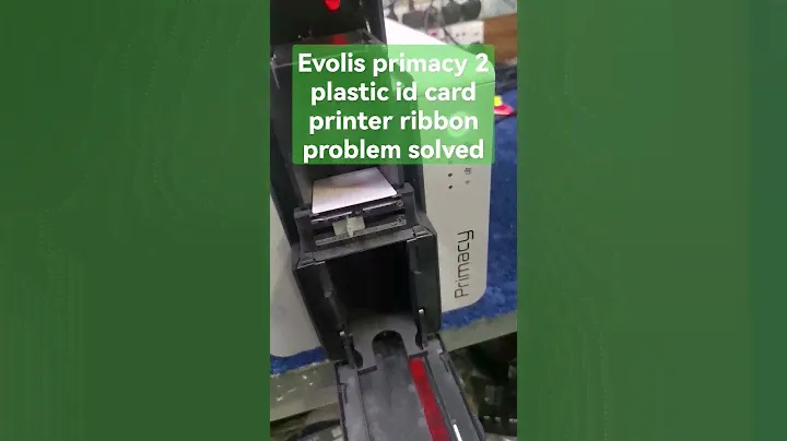 Evolis primacy 2 plastic id card printer ribbon problem solved @evolisprimacy2ribbonproblem