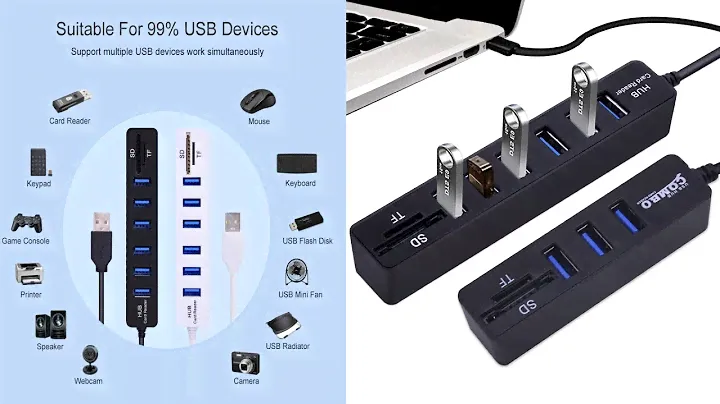 Распаковка USB HUB + Card Reader CHIPAL 3 (200р)