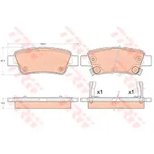 TRW GDB3576 GDB3576 (43022T1GG00) колодки дисковые задние\ Honda (Хонда) cr-v IV 2.0 / 2.4 12>