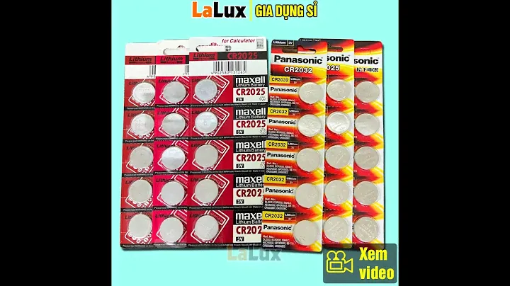 VỈ 5 VIÊN Pin Cr2032 / Cr2025 / Cr2016 Panasonic và Maxcell