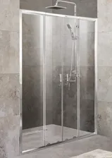 Душевая дверь BelBagno UNIQUE-BF-2-150/180-P-Cr рифленое стекло