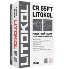 Ремонтный состав Litokol CR 55FT 25кг, для бетона и железобетона