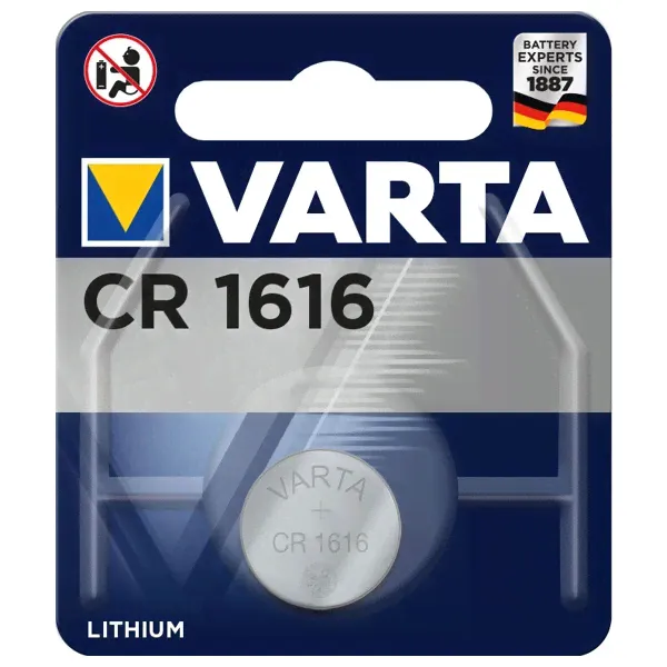 Батарейка VARTA ELECTRONICS CR 1616 (упаковка 1шт) 06616101401-0