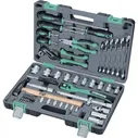 Набор инструментов, 1/2", Cr-V, S2, усиленный кейс, 58 предм.// Stels