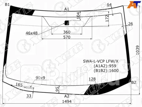 SWA-L-VCP LFW/X - Лобовое стекло (XYG) Honda CR-V 3 рестайлинг (2009-2012)-0