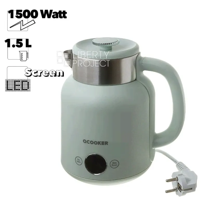 Электрический чайник Xiaomi Ocooker Retro Electric Kettle 1,5L Green CR-SH1501 EU (зеленый)-0
