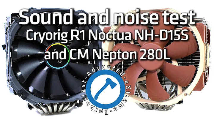 Noctua NH-D15S and Cryorig R1 Ultimate Sound Test [PCAXE.COM]