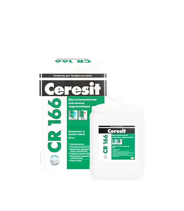 Гидроизоляция Ceresit CR 166 24 кг+10 л