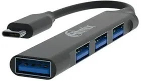 USB-концентратор Ritmix CR-4401 Metal