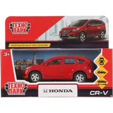 Машина металлическая инерционная "Honda CR-V" 12 см, открываются двери, цвет красный CR-V-RD ТЕХНОПАРК