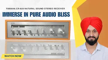 Immerse in Pure Audio Bliss: Yamaha CR-820 Natural Sound Stereo Receiver - Rediscover True Sound! 🎶