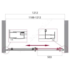     BelBagno UNO-195 (UNO-195-BF-1-120-C-Cr)